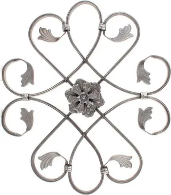 Immagine prodotto di LogistSystem - Ferri battuti Ornamento in ferro battuto 590x510mm - ad es. come elemento per inferriate - ringhiere - recinzioni - cancelli - rosoni - grate 13.026