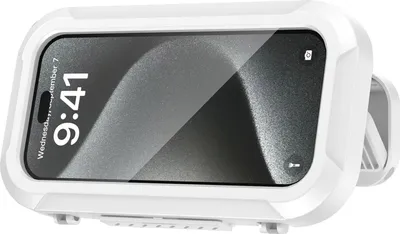 Produktbild von Duschtelefonhalter, wasserdichte Wandhalterung, Ständergehäuse für Badezimmer, Badewanne, Küche, drehbarer Antibeschlag-Telefonhalter, Dusch-Gadget