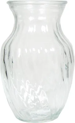 Produktbild von INNA-Glas Glasvase CATLYN mit gedrehten Rillen, klar, 20 cm, Ø 13 cm - Deko Vase