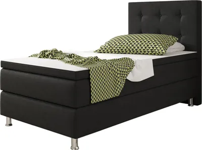 Produktbild von Inter Handels Boxspringbett Köln, 90x200, Schwarz