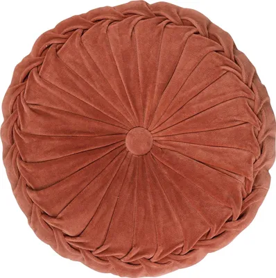 Produktbild von Kissen - Kupferfarben - Ø 40 cm - Samtoptik