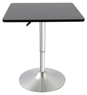 Produktbild von Bartisch - Höhenverstellbarer Stehtisch - Höhe 67–91,5 cm - Tischplatte 60x60 cm - MDF und Metallgestell - Tragkraft 50–60 kg - Freistehend