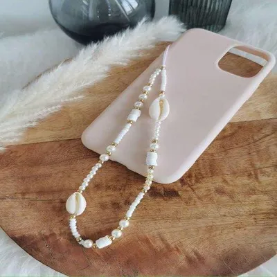 Produktbild von Boho Telefonkette aus Kunstperlen