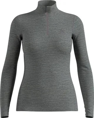 Produktbild von The Natural Merino 200 Base Layer Half-zip odlo steel grey melange (10183) XS