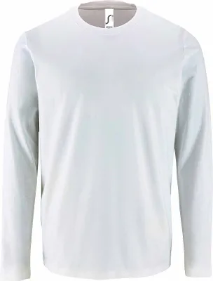 Produktbild von SOLS Herren T-Shirt Imperial, langärmlig PC2905 (L) (Weiß)