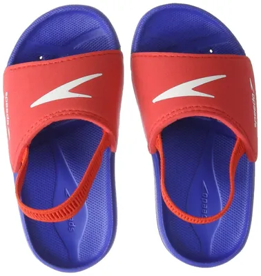 Productafbeelding van SPEEDO 06-988-B555 Atami Seasquad slippers voor kinderen, blauw-rood, maat 23