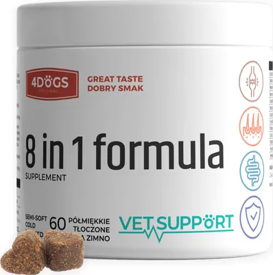 Obrázek produktu pro Doplněk stravy VetSupport – 8 v 1 Komplexní ochrana 180 g