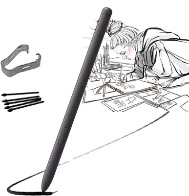 Produktbild von Ersatz-Eingabestift für Samsung Galaxy Tab S6 Lite S Pen, Schwarz
