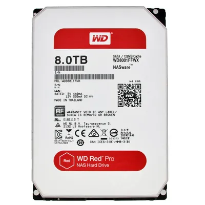 Produktbild von Western Digital Red Pro, 8 TB, 7200 RPM, 128 MB, 3.5", Serial ATA III