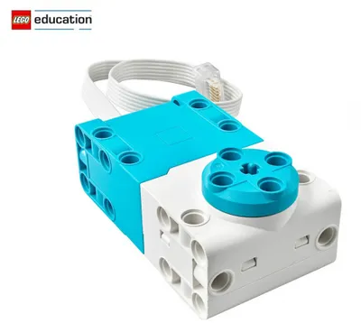 A LEGO Education SPIKE Prime Large Motor on a white background.