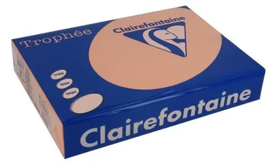 Produktbild von Clairefontaine Trophee 1049C Papier Pfirsich 160g/m² DIN-A4 - 250 Blatt