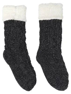 Obrázek produktu pro Černé zateplené ponožky Chenille