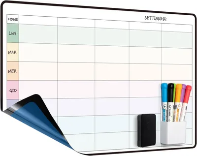 Produktbild von Whiteboard Wochenplaner, selbstklebend, nicht-magnetisch, zur Organisation