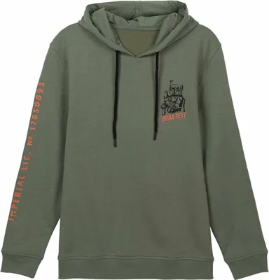 Immagine prodotto di Maglia con cappuccio da uomo The Mandalorian verde scuro - S