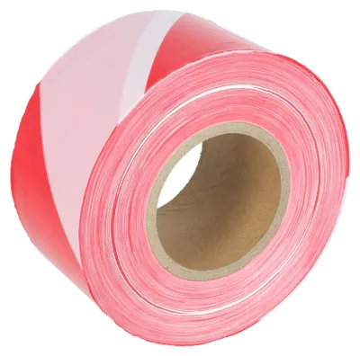 Image de Ruban de signalisation Carpoint rouge/blanc 80 mm x 500 mètres