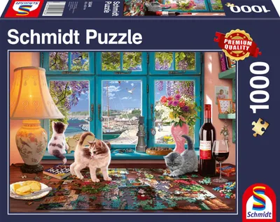 Produktbild von Schmidt Spiele Schmidt Puzzle 58344 Am Puzzletisch, 1000 Teile, ab 12 Jahre