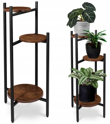 Produktbild von LoftInspired Metall-Blumenständer Eiche Rost Optik 80 cm