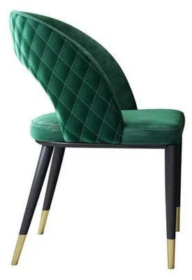 Immagine prodotto di Sedie da pranzo soggiorno verde Sedia elegante con gambe in legno moderna
