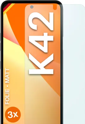 Produktbild von moex® 3x Schutzfolie kompatibel mit LG K42 - Displayschutzfolie Anti Reflex Folie, Matt