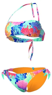 Produktbild von ARENA Damen Water Print Bandeau Bikini
