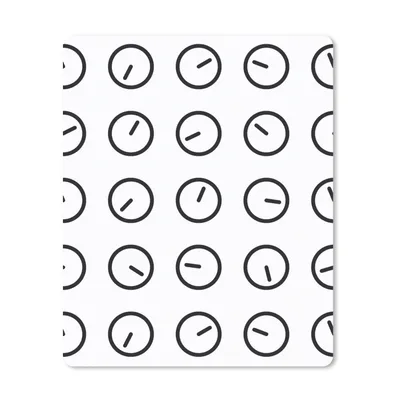 Produktbild von MuchoWow® Mauspad Mousepad Uhr - Muster - Minimalismus 30x40 cm - Mousepads - Maus Mat - Pad - Mausunterlage - Mausmatten