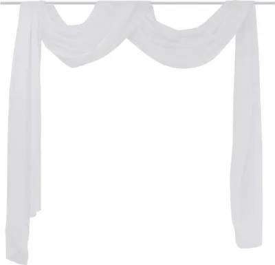 Produktbild von vidaXL Dünner Voile Querbehang 140 x 600 cm Weiß