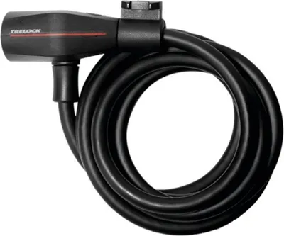 Zdjęcie produktu dla Zamek spiralny Trelock 180 cm D 8 mm SK 108/180 czarny z uchwytem ZK 108