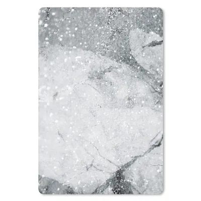 Produktbild von MuchoWow® Mauspad Mousepad Marmor - Glitter - Grau 18x27 cm - Mousepads - Maus Mat - Pad - Mausunterlage
