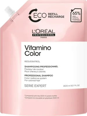 Produktbild von L´Oréal Professionnel Série Expert Vitamino Color Shampoo Refill Pflegeshampoo für gefärbtes Haar 1500 ml