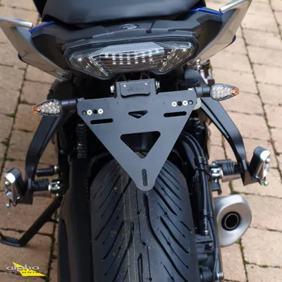 Produktbild von alpha Technik Kennzeichenhalter Yamaha MT07/Tracer700/MTT690 für MTT 690 RM14 EURO4