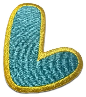 Produktbild von Buchstabe L - 6.3x4.6cm: Alphabet Buchstaben Einzeln Auswählbar - Aufnäher, Bügelbild, Aufbügler, Applikationen, Patches, Flicken, Zum Aufbügeln