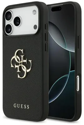Image de Guess Grained Big 4g & Classic Logo Iphone 17 Pro Max Handyhülle One Size