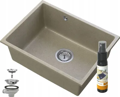 Produktbild von Manado Braun Unterbauspüle Chrom 60