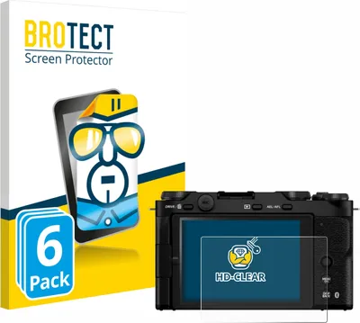 Produktbild von 6x Für Fujifilm X-M5 Schutzfolie BROTECT Displayschutz Display Schutz Folie Klar Transparent