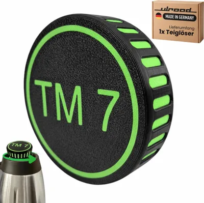 Produktbild von ULROAD PREMIUM Teiglöser kompatibel mit Vorwerk Thermomix TM7 Große Teigblume Komfort Messerdrehhilfe ergonomisch für Mixtopf Zubehör Drehhilfe für Teig Messer Twister (Grün)