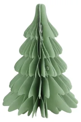 Produktbild von Dijk Natural Collections Weihnachtsbaumpapier 12x12x18cm hellgrün