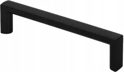 Produktbild von Möbelgriff für Schränke, Schwarz matt, eckig, 10,3 cm