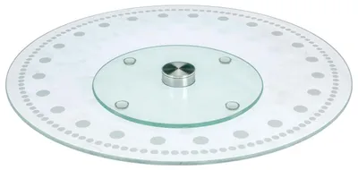 Zdjęcie produktu dla Półmisek do serwowania Excellent Houseware, szkło, 30x2,4 cm, przezroczysty/srebrny