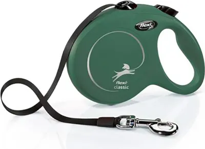 Image de Laisse New Classic S Tape 5 m Olive green Flexi CL10T5-251-O-20
