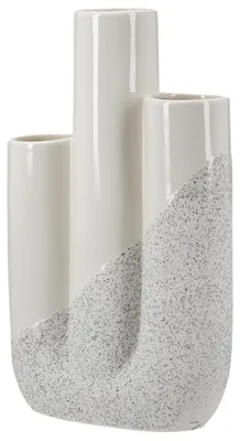 Produktbild von Gilde Vase, "Poppy", Keramik, weiß, VE 2, L. 6.5 cm, B. 15.5 cm, H. 27.5 cm 52928 4063387529287