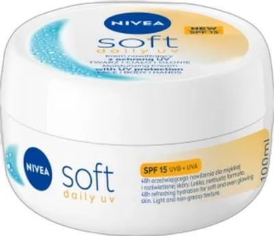 Zdjęcie produktu dla Krem Do Twarzy Nivea Soft Spf 15 100 Ml