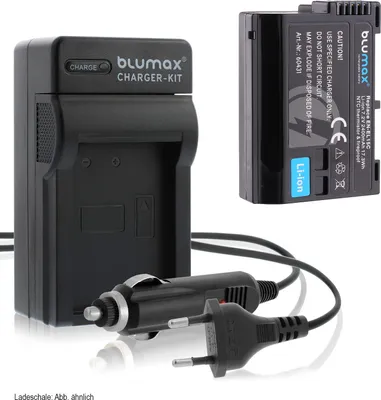 Produktbild von 1x Akku + Lader für Nikon EN-EL15C  A/B/C Z5 Z6 Z7 II D7500 2400 mAh