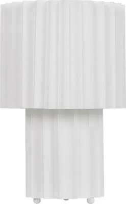 Obrázok produktu pre BELIANI Stolná nočná lampa biela ľanový podstavec ľanové tienidlo 40 cm moderný štýl obývacia izba spálňa