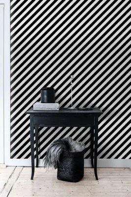 Produktbild von Coloray Fototapete 290x290 cm An Einer Wand Latex Latextapete - Diagonale Streifenstreifen.
