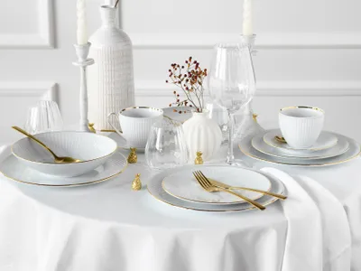 Obrázok produktu pre CreaTable, 22847, Valencia Gold, kombinovaná sada 30 dielov, porcelán