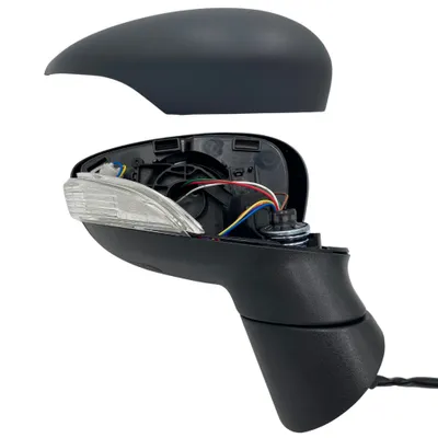 Obrázok produktu pre BILMAX Náhradné pravé bočné zrkadlo pre Ford Fiesta 2008-2012 Elektricky nastaviteľné, Elektricky sklopné, Svetelná kontrolka, Vyhrievané, Lakovateľné, 8 káblov