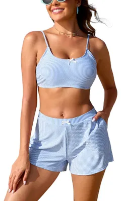 Produktbild von Damen Bikini Set - Hohe Taille mit Taschen