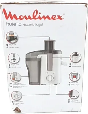 Zdjęcie produktu dla Moulinex JU3701, Sokowirówka odśrodkowa, Biały, 0,95 l, 6 cm, Uchwyty blokujące, 1 szt.