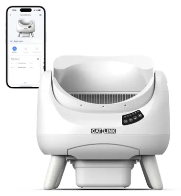 Produktbild von Offene Selbstreinigende Katzentoilette Katzenklo selbstreinigende mit App Steuerung WLAN Automatische Reinigung