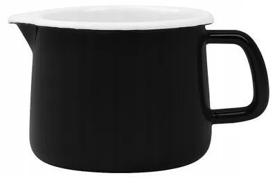 Produktbild von Silesia Emalia HELENA Emaille-Krug mit Ausguss 1,7L Schwarz Induktion